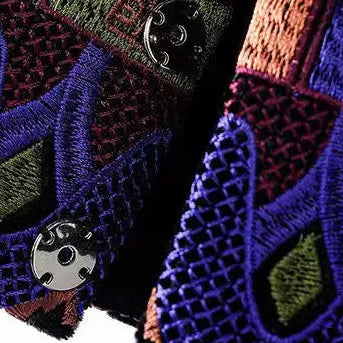 Imperial Palace Velours Jas met Rijke borduursels Paleis-Geïnspireerd Detail