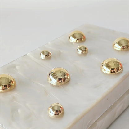 Clutch met Goudkleurige Stud Details