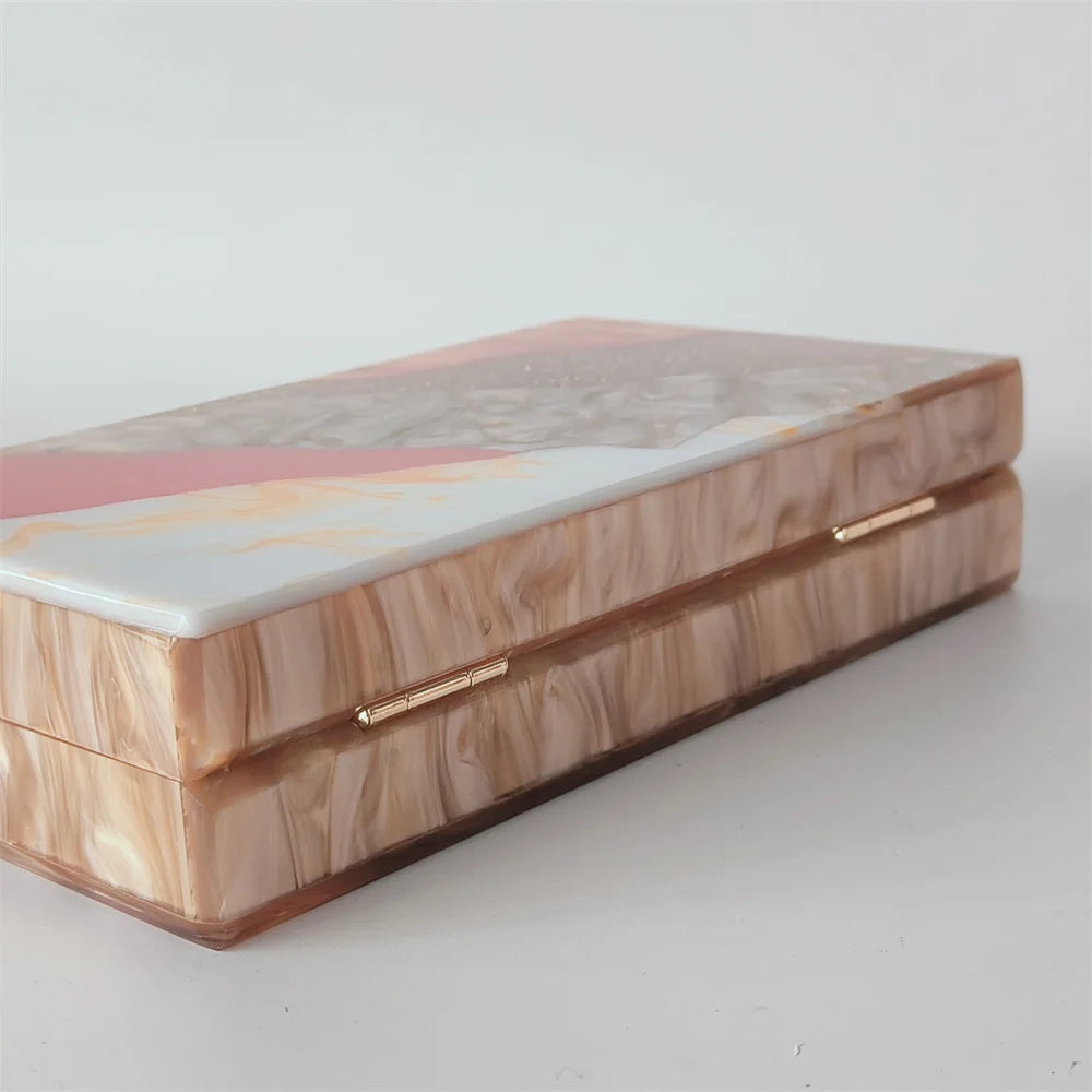 Clutch Marmer Look Avondtas Warm Marmer