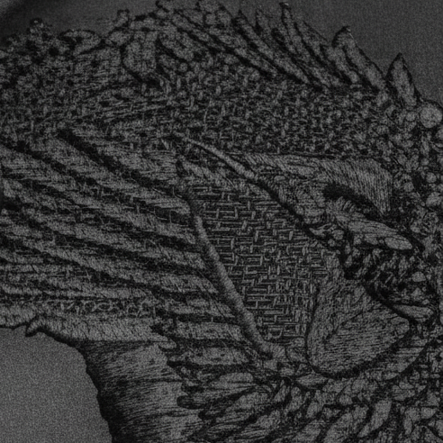 Gilet met Geborduurd Design & Strikdetail Shadow Grace