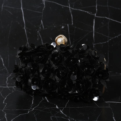 Clutch Tas Bloemen Luxe Avondtas met 3D Bloem Design en Parel Details(meer kleuren)