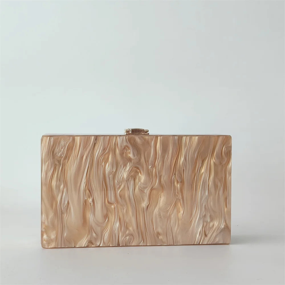 Clutch Marmer Look Avondtas Warm Marmer