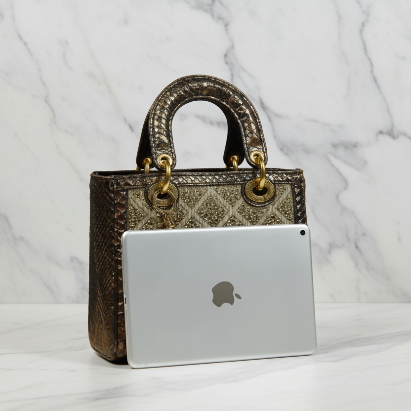Luxe Geometrische Handtas Crystal Pattern met Schouderband