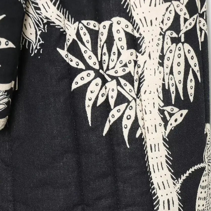 Zwart jasje met Witte Garden of Fruits Print