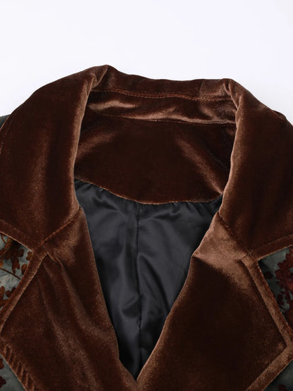 Wikkelblazer Botanical Flockprint met Veloursdetails