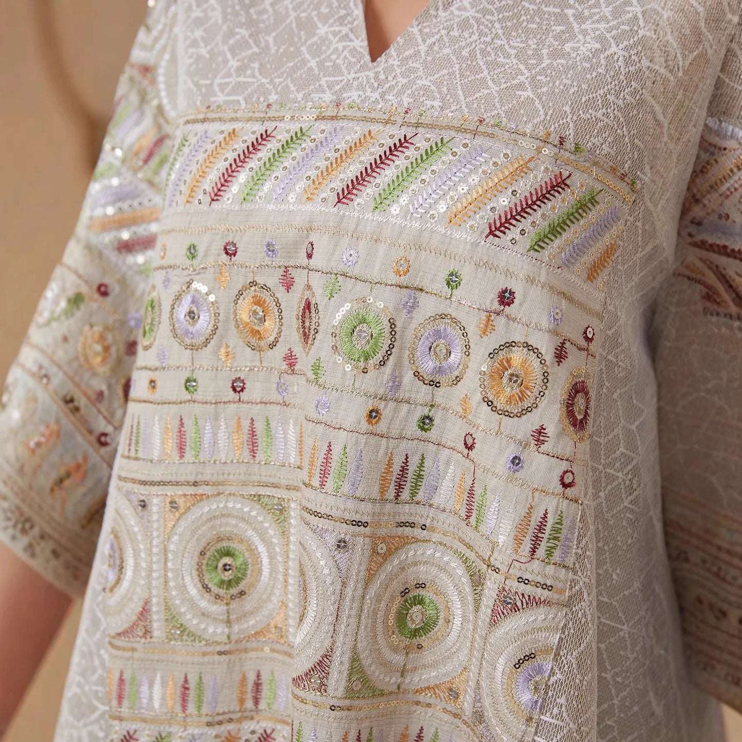 Côte Boho Maxi Jurk Geborduurd & Luchtig