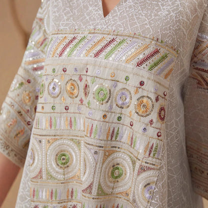 Côte Boho Maxi Jurk Geborduurd & Luchtig