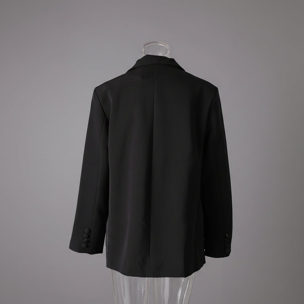 Blazer met Veren en Zilverkleurige Details
