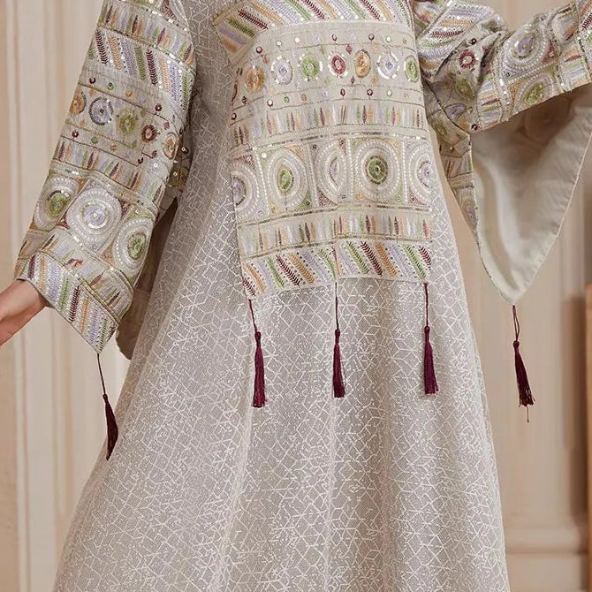 Côte Boho Maxi Jurk Geborduurd & Luchtig