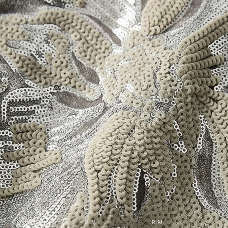 Champagne Bloom Velours Sweater 3D