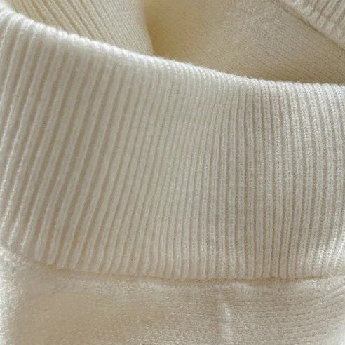 Stretch Gebreide Rok in Zwart en Crème Soft Line