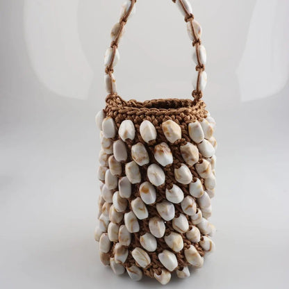 Bucket Tas Beach Schoudertas met Kraaldetails