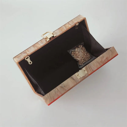 Clutch Marmer Look Avondtas Warm Marmer