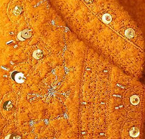 Gevilte Jas met Borduurwerk en Sierdetails Ovis Nubis