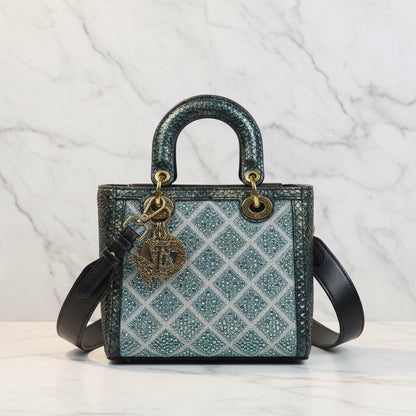 Luxe Geometrische Handtas Crystal Pattern met Schouderband