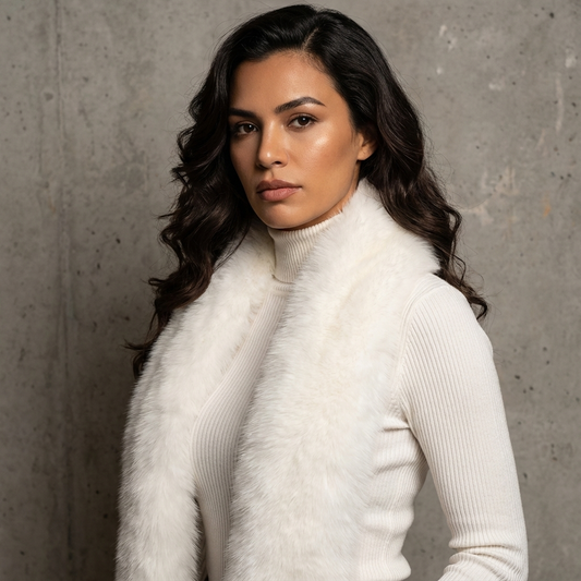 Versatile Faux Fur Sjaal | Warmte voor Elke Look