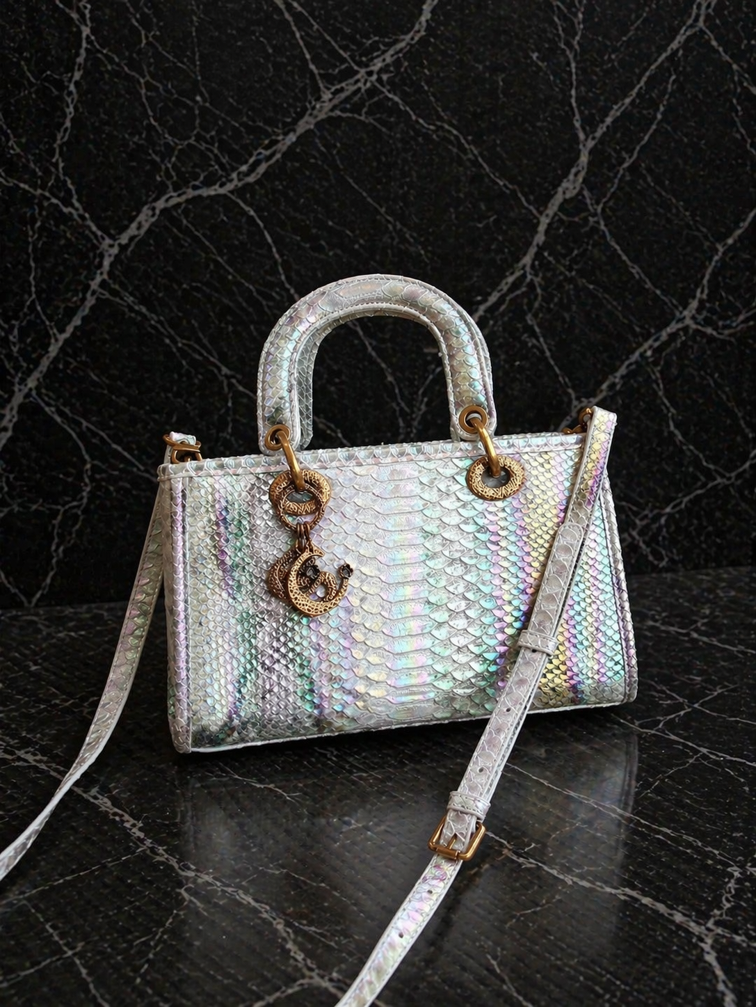 Holographic Glow Handtas – Luxe Mini Bag met Schouderband