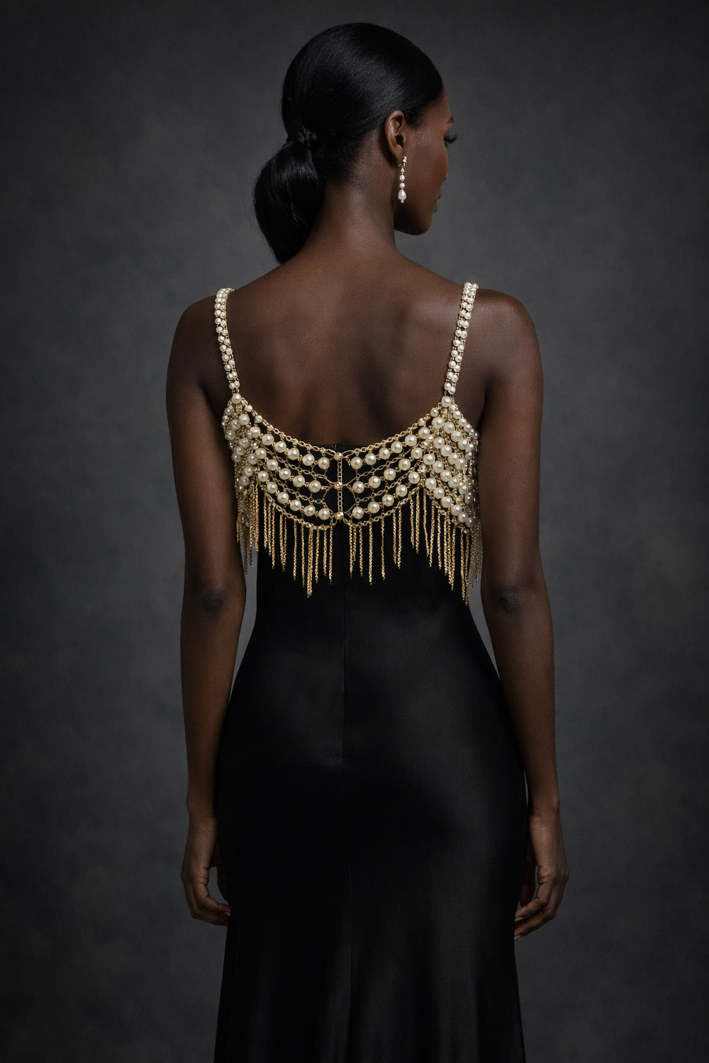 Lichaamssieraad Statement Top Parelketting met Franjes