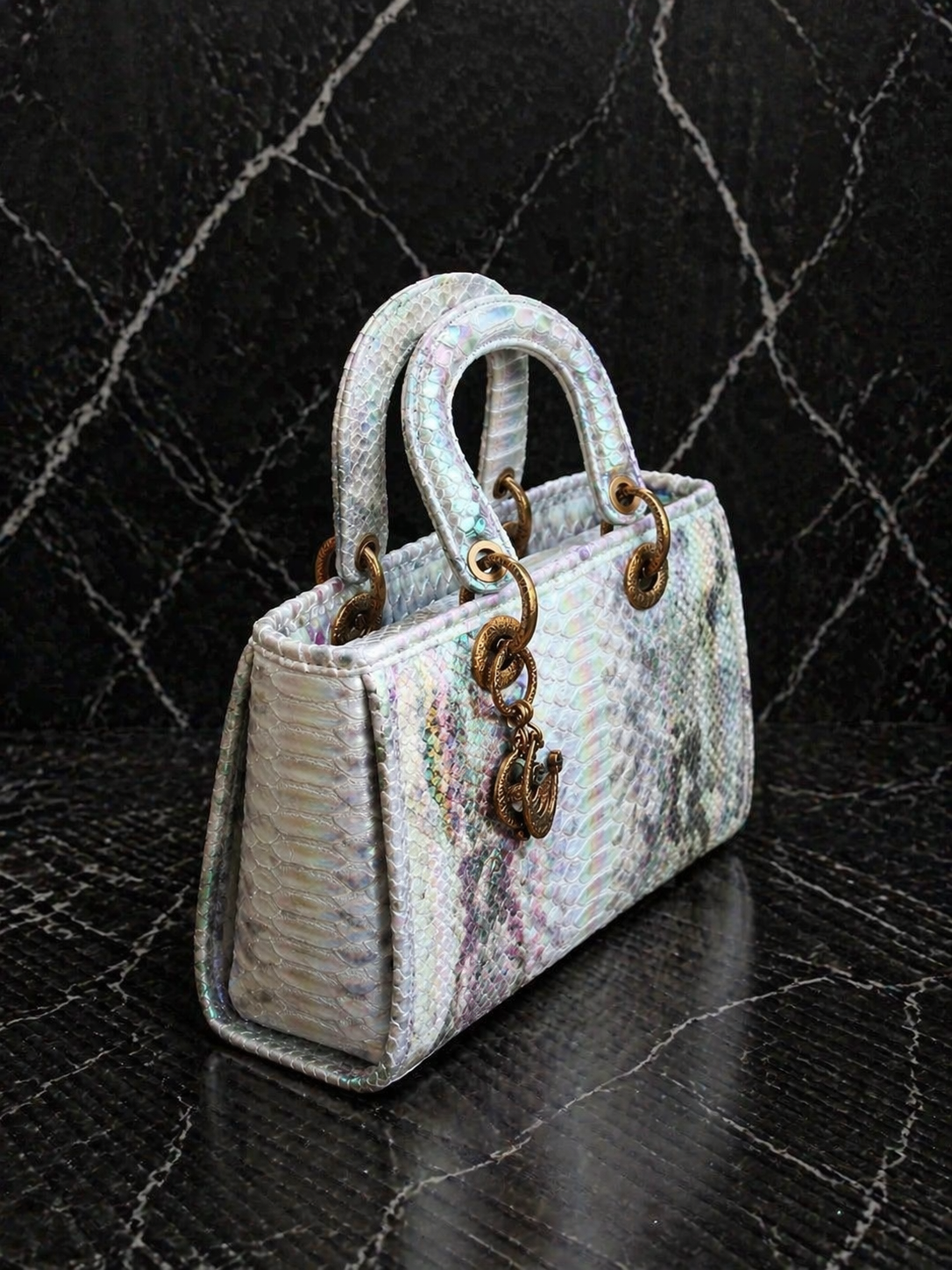 Holographic Glow Handtas – Luxe Mini Bag met Schouderband