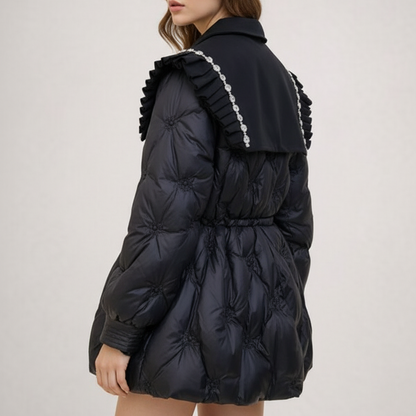 Puffer Gewatteerde Jas Double-Breasted