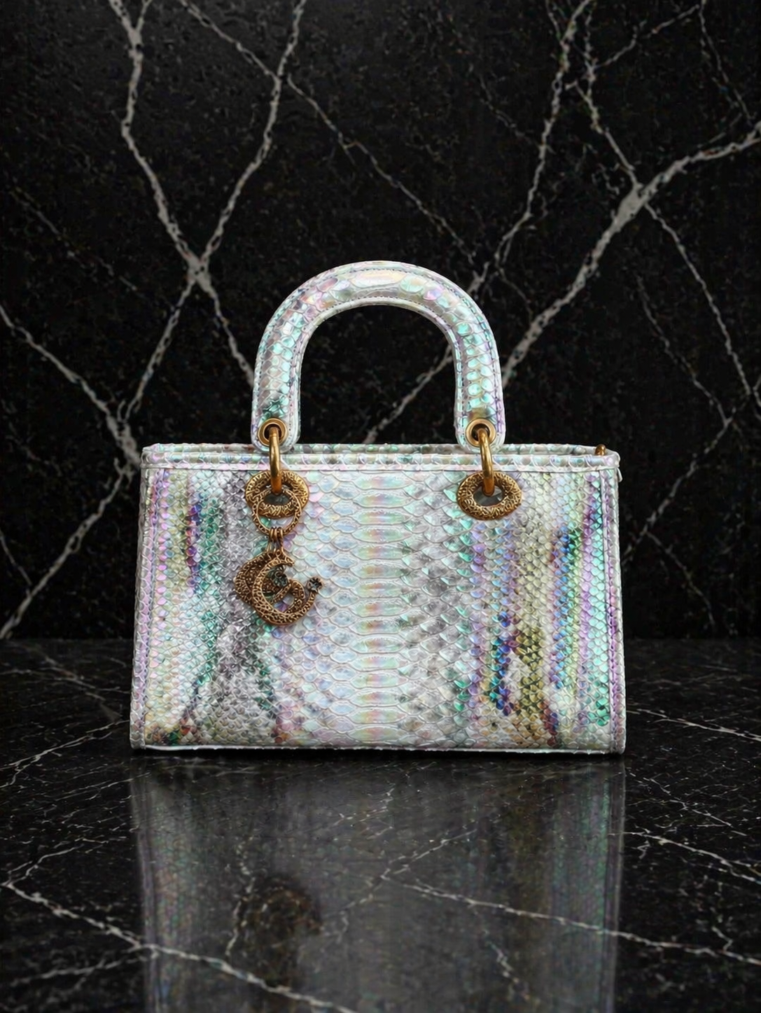 Holographic Glow Handtas – Luxe Mini Bag met Schouderband