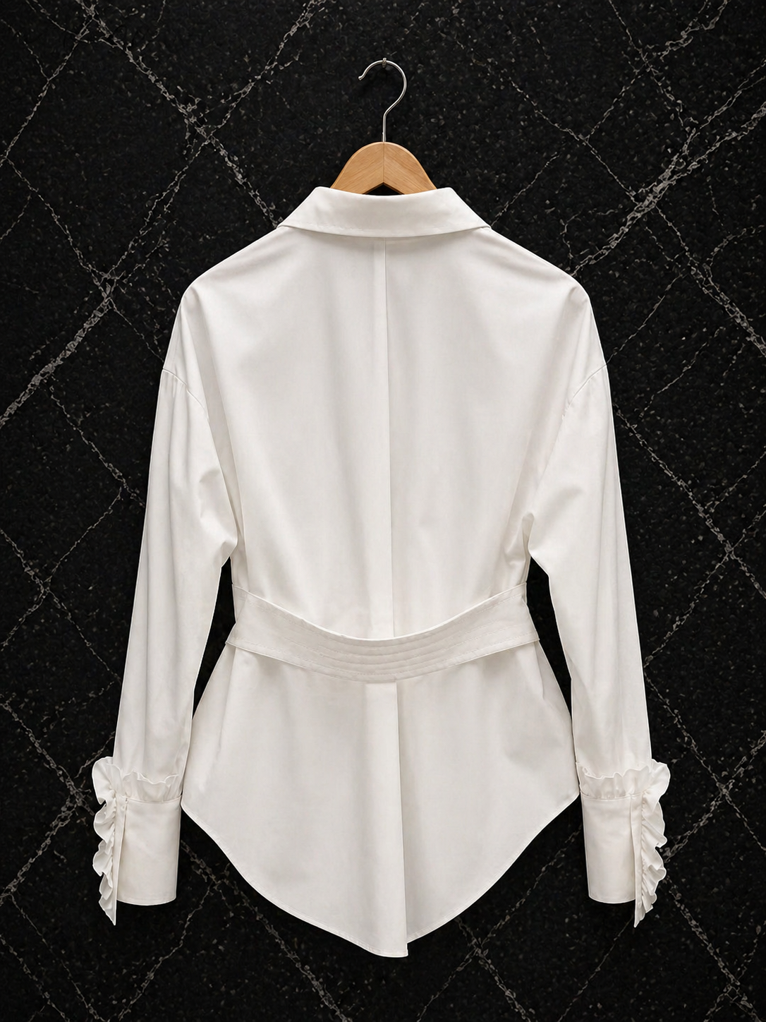 Élégance Romantic Waist Blouse met Ruches