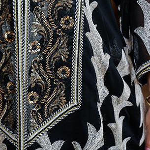 Embellished Overlay met Borduurwerk